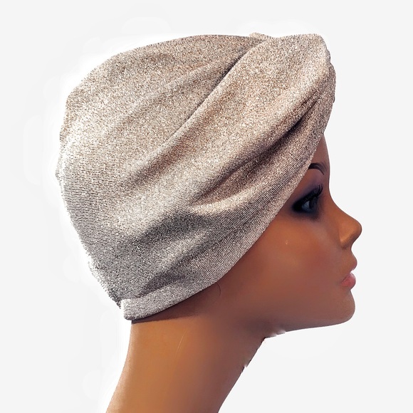New! Frost Satin Lined Hair Wrap Turban Hairnet main image 4